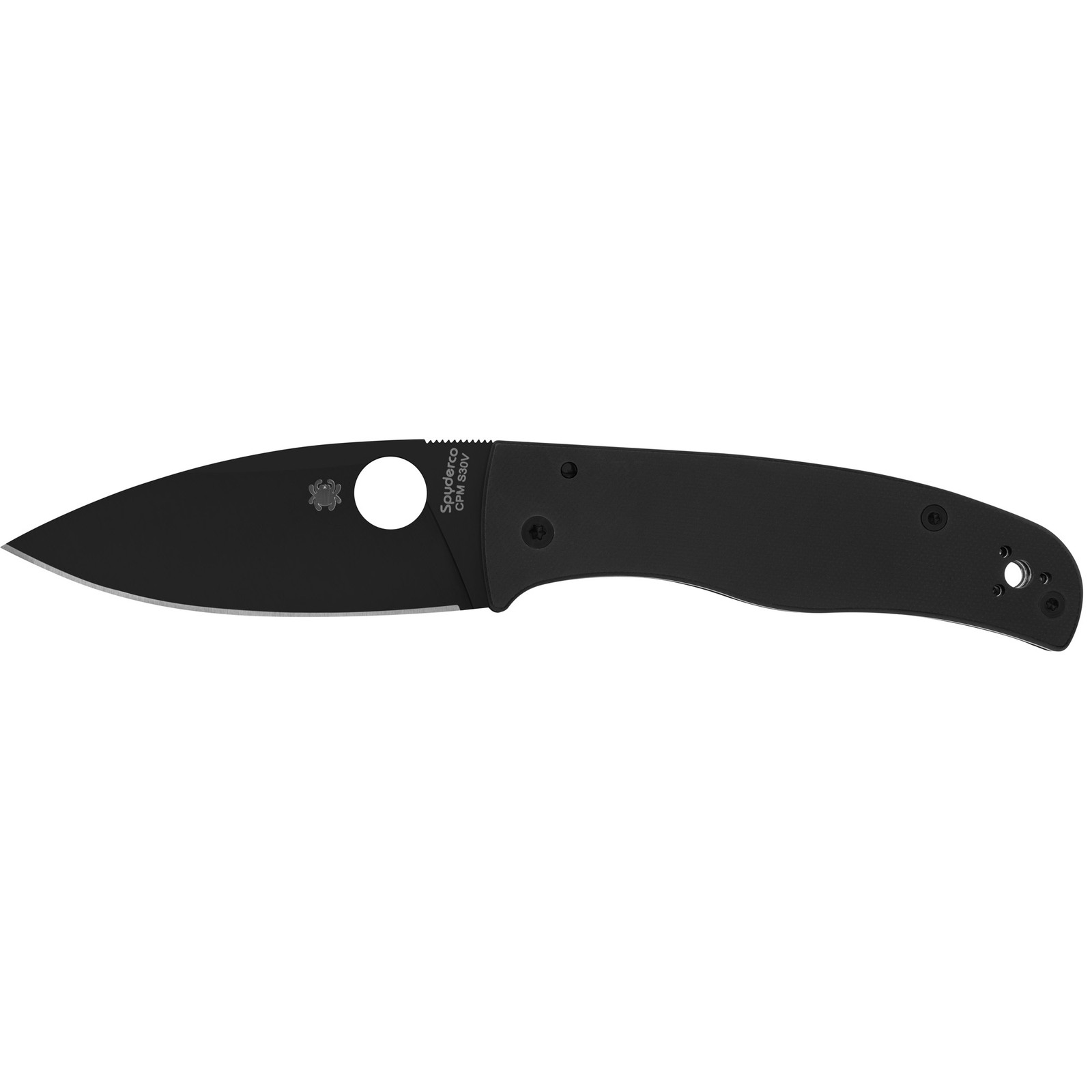 Spyderco Bodacious C263GPBK Folding Knife S30V DLC Blade Black G-10 3.66in