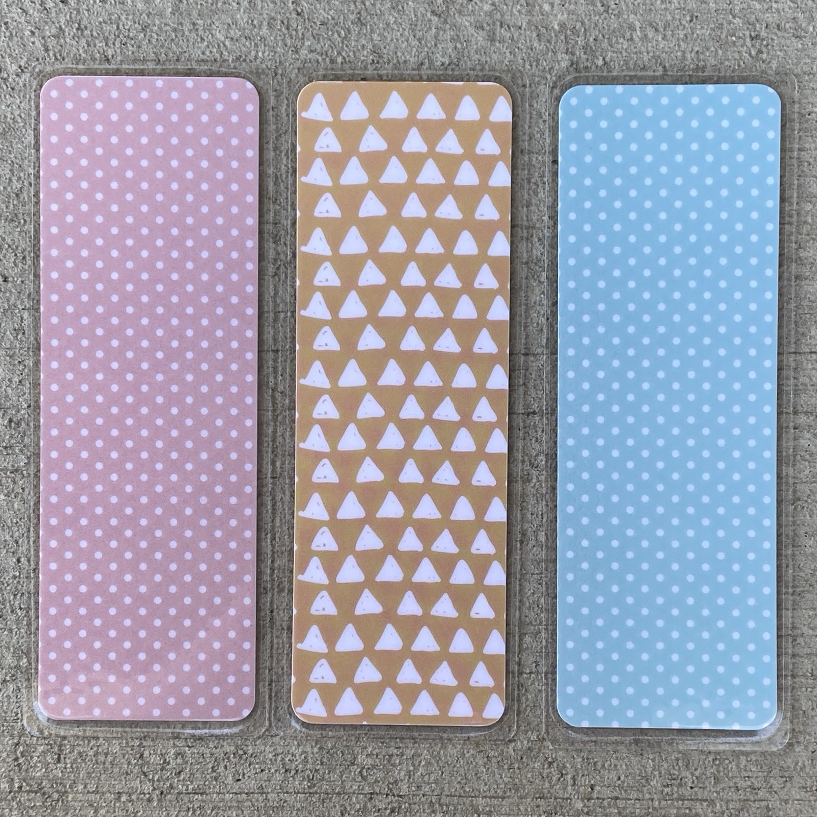 Cute Aesthetic Bookmark For Books, Gift For Bookworms, 2x6” Laminated, Set Of 3