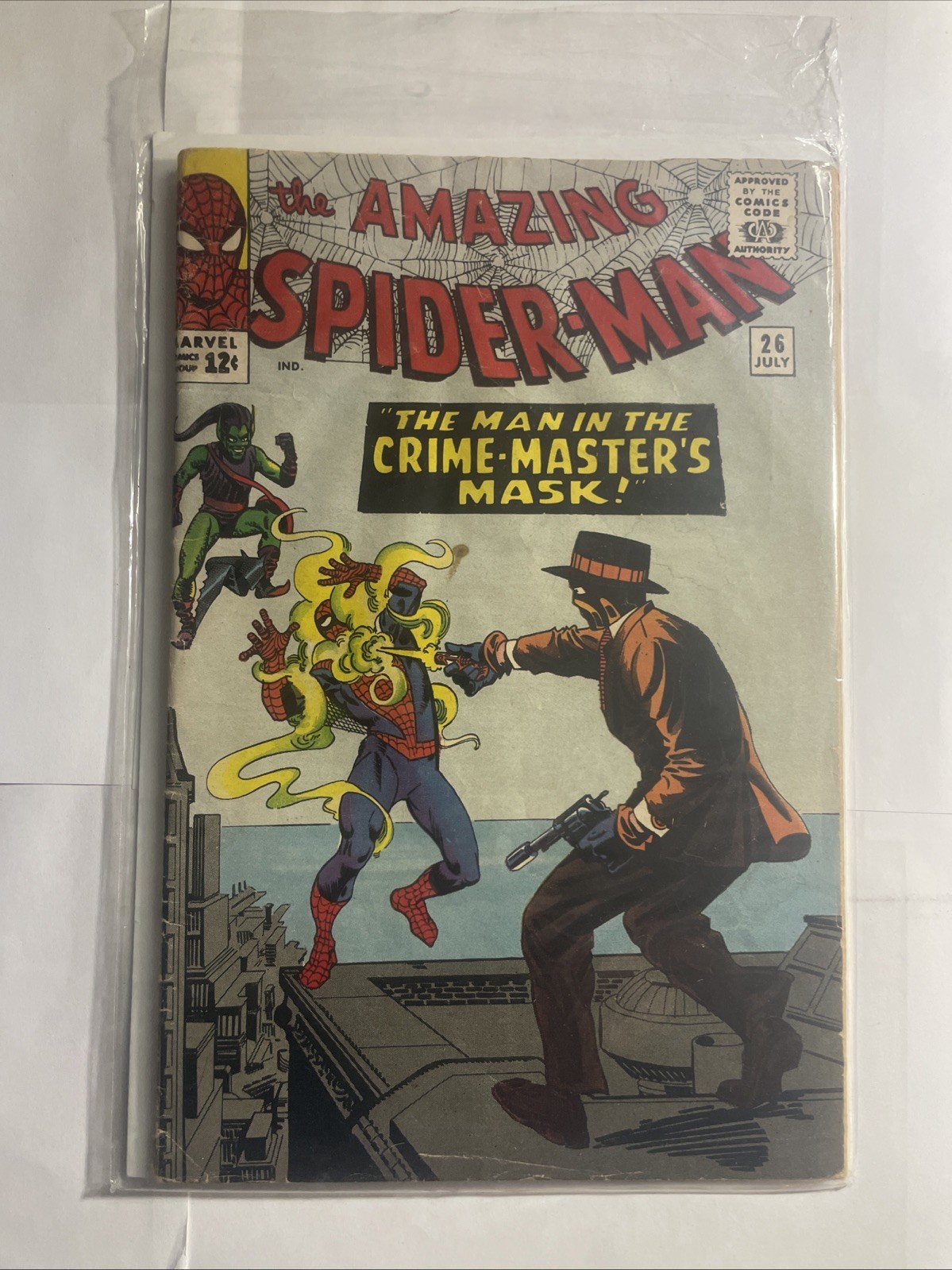 Amazing Spider-Man #26 (1965) MARVEL - 1st Crime-Master & Patch - Ditko Cover