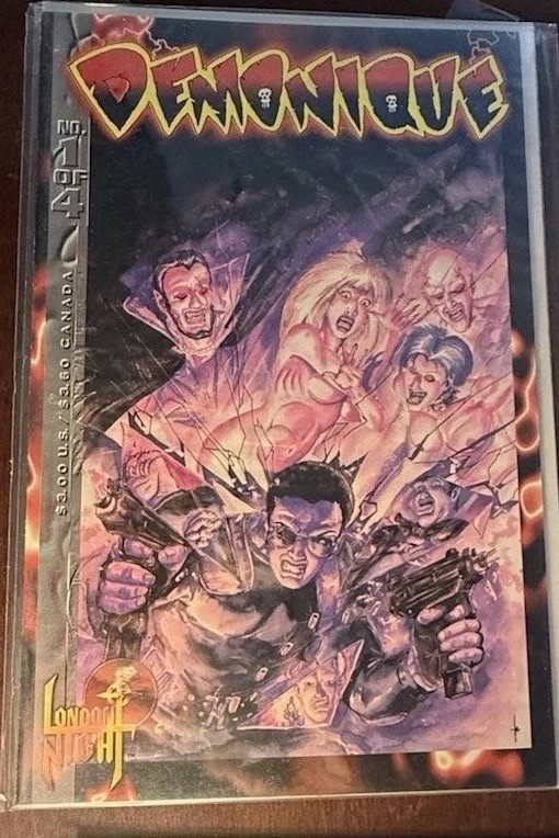 London Night Demonique #1 of 4 Single Issue Comic Book Series Title Demonique