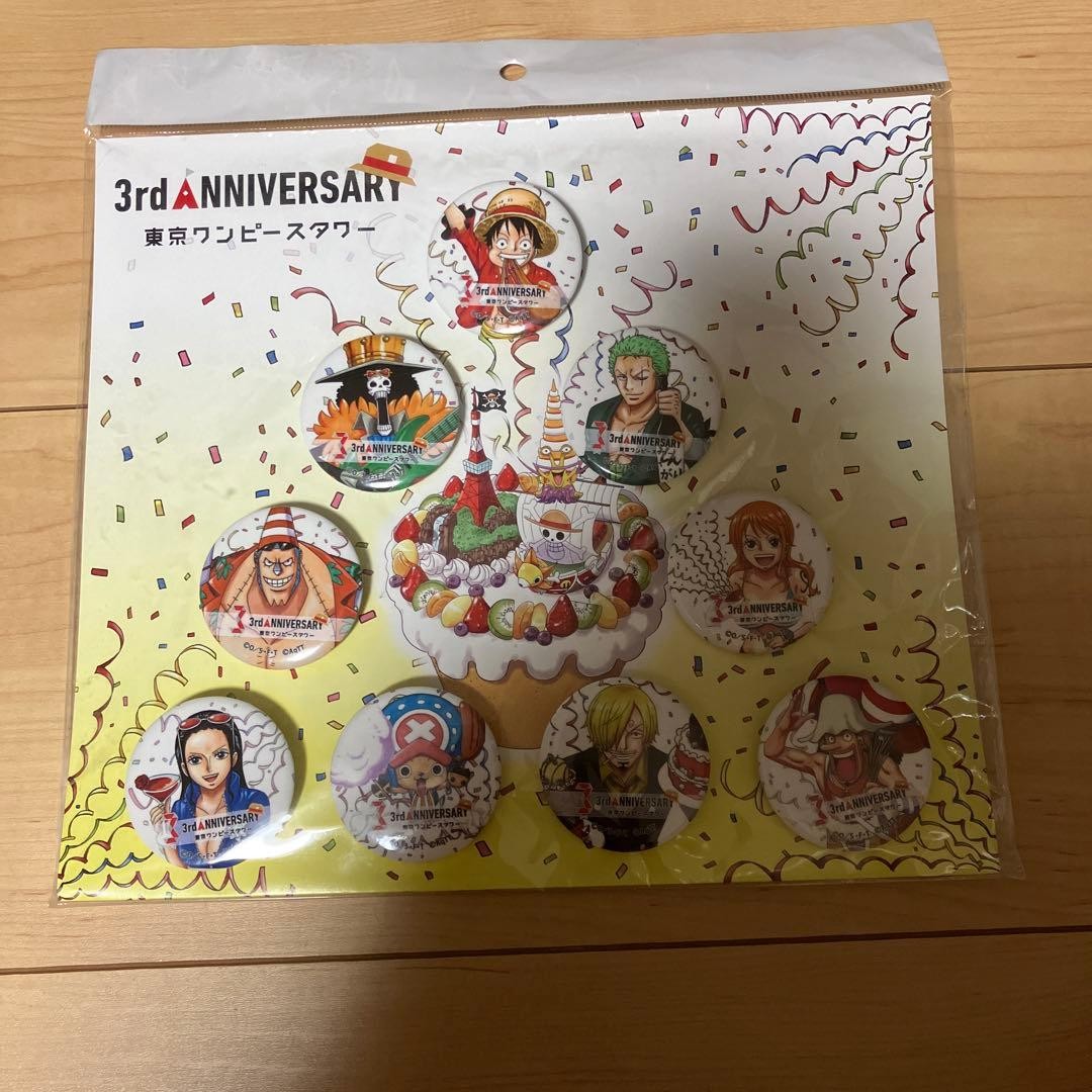 One Piece Tokyo Tower 3Rd Anniversary Can Badge Set