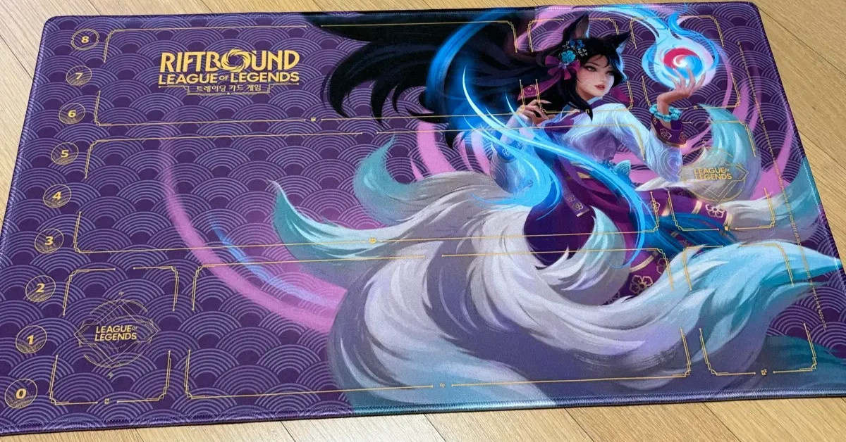Riftbound League of Legends Ahri Playmat TCG Card Game Mat New