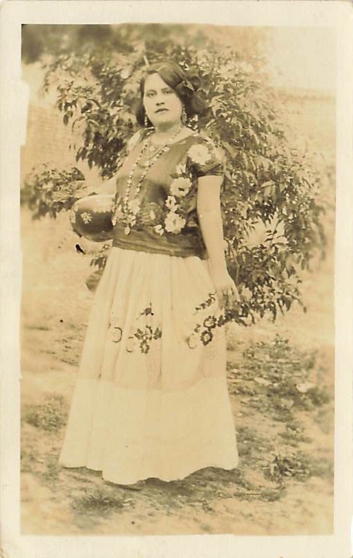 RPPC Young Woman Mexican Stamp San Francisco Postmark 1931