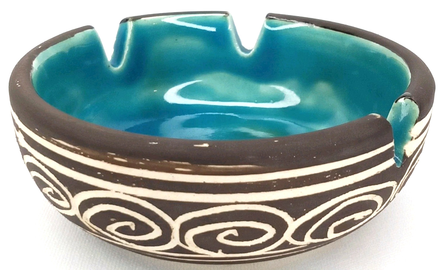 Dumler & Breiden Pottery Ashtray Made In West Germany Vintage 1960s