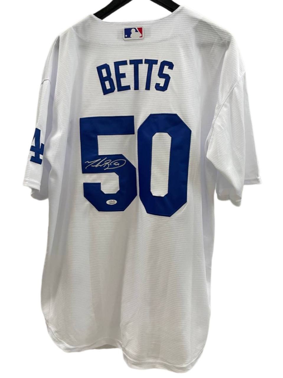 LA Dodgers Mookie Betts & Clayton Kershaw Autographed MLB Jerseys COA