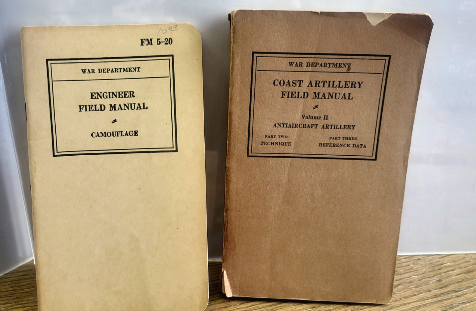 1933 Military Coast Handbook and 1940 Engineer Field Handbook Camouflage