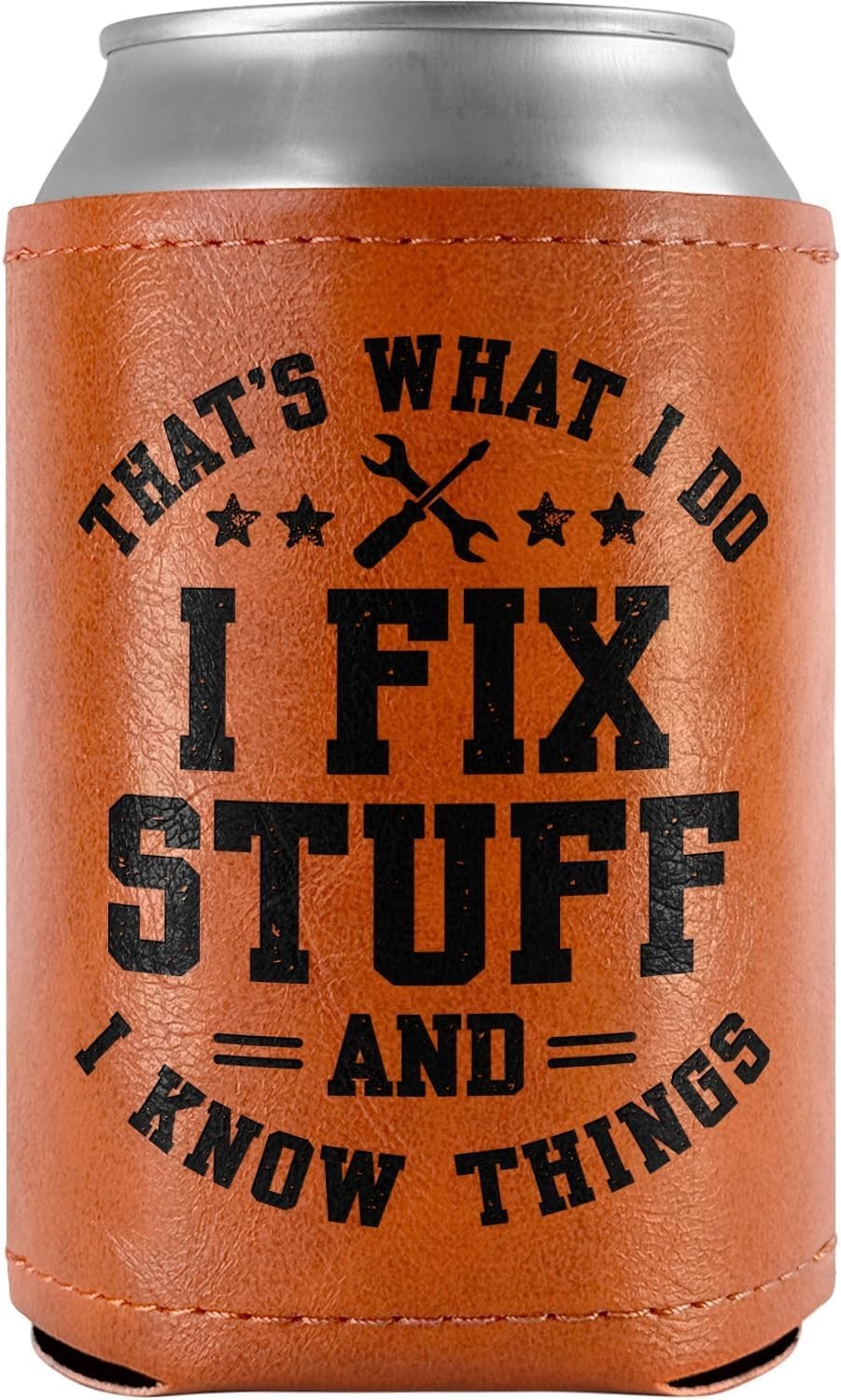 Leather Can Cooler 