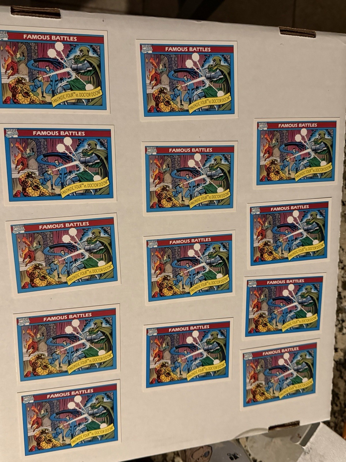 1990 Impel Marvel Universe Fantastic Four vs. Dr. Doom #90 Mint 13 Card Lot Mint