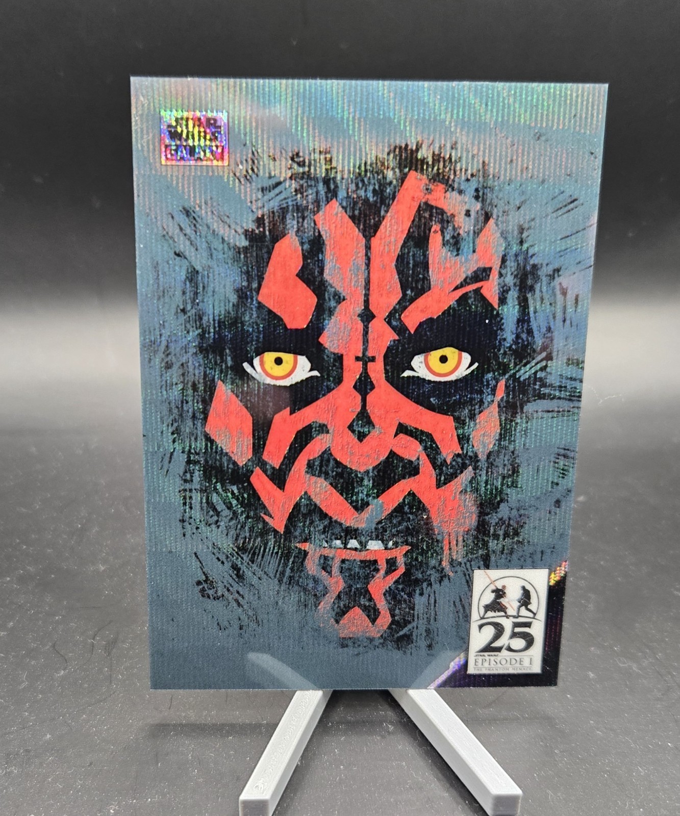 2024 Topps Star Wars Galaxy #AM-8 Battle Worn Darth Maul Wave Refractor /99