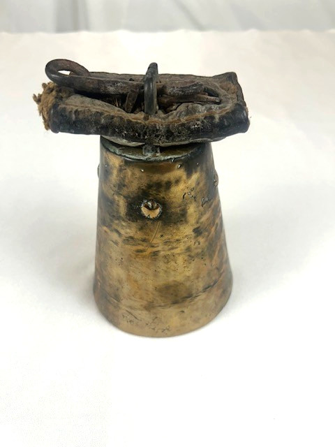 Beautiful Large Antique Solid Bronze Set of triple Camel Bells  from Egypt