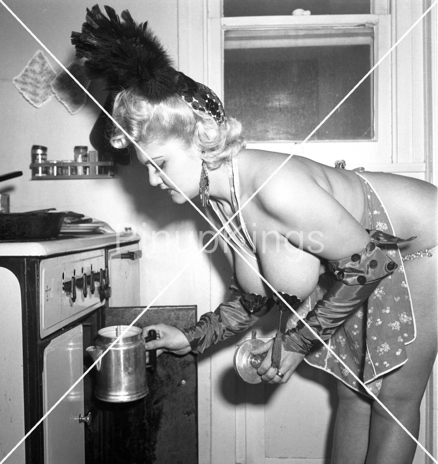 VERY RARE Original Vintage 1950s  2.25 b/w 120 Negative Art Model Jennie Lee 2