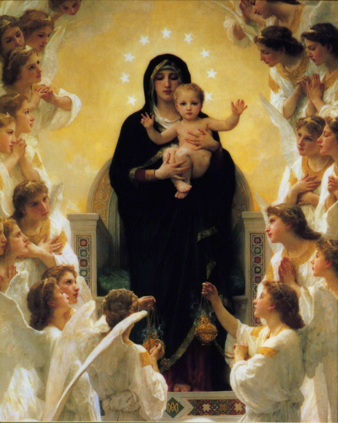 Catholic print picture - OUR LADY OF THE ANGELS  -   8\