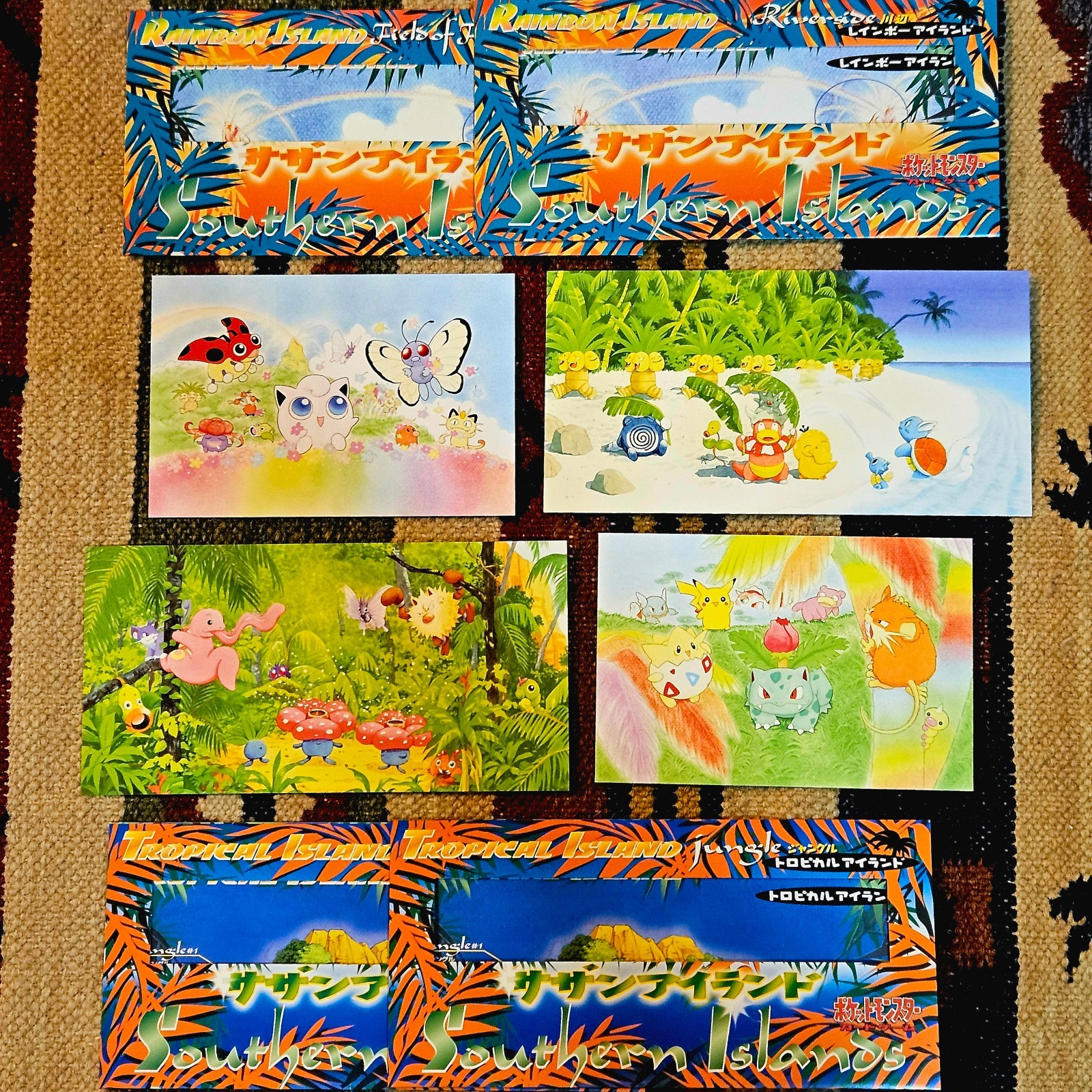 Pokemon Japanese Southern Islands Postcard Set of 4