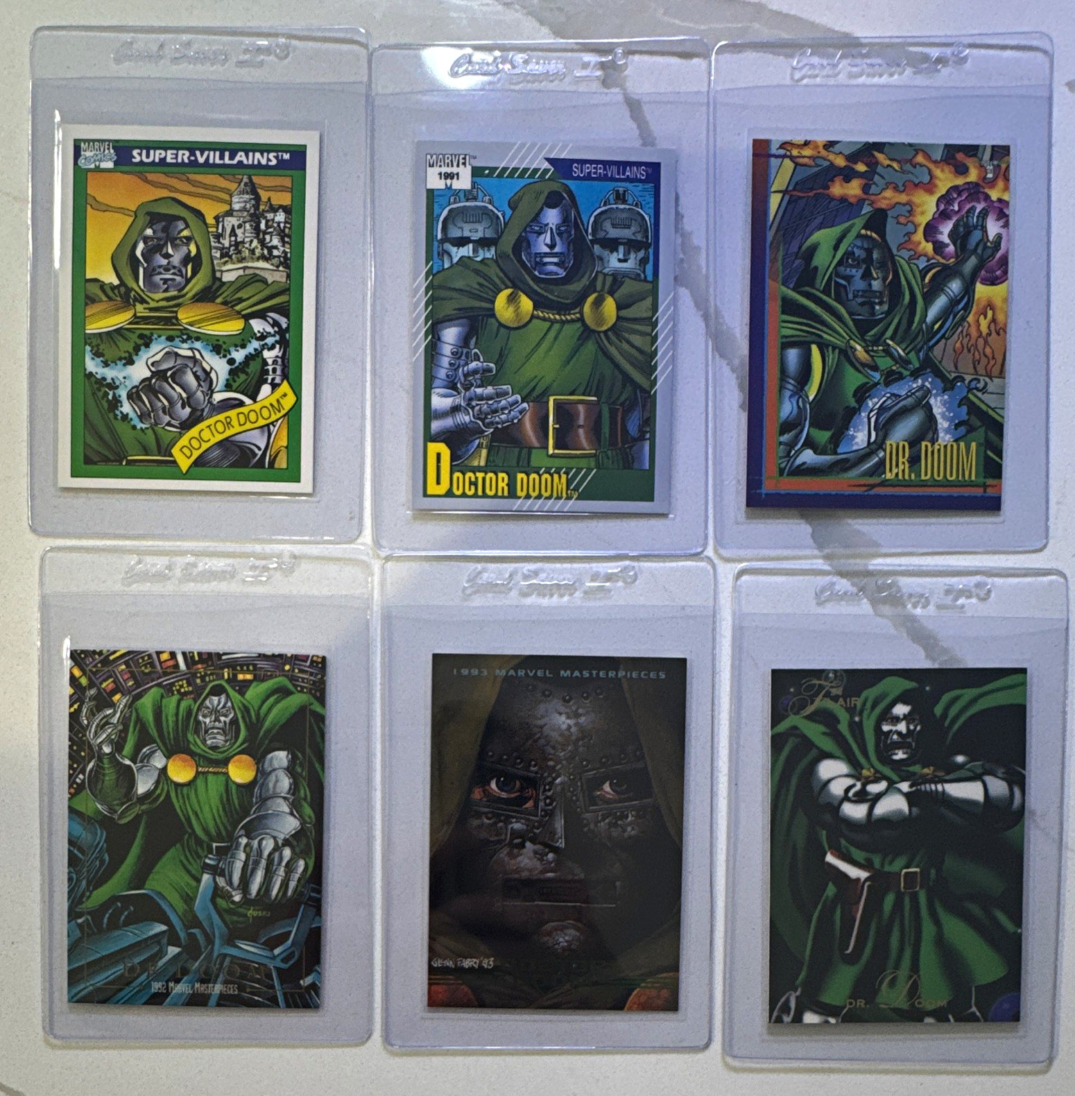 1990 Marvel Doctor Doom Non-Sport Trading Card Lot of 6 Impel Masterpieces Fabry
