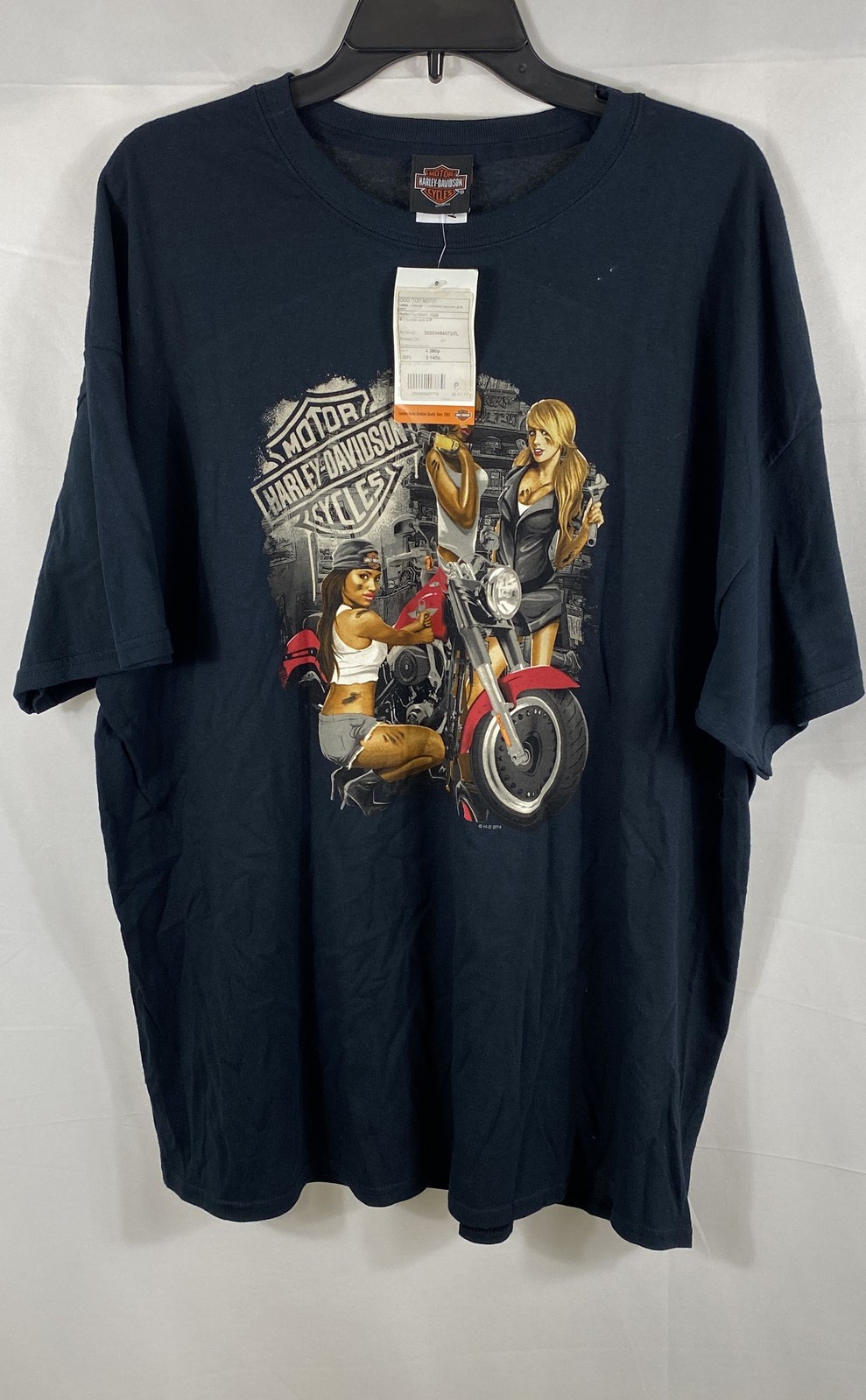 Harley-Davidson Moscow Russia Graphic T-Shirt Sz 2XL NWT