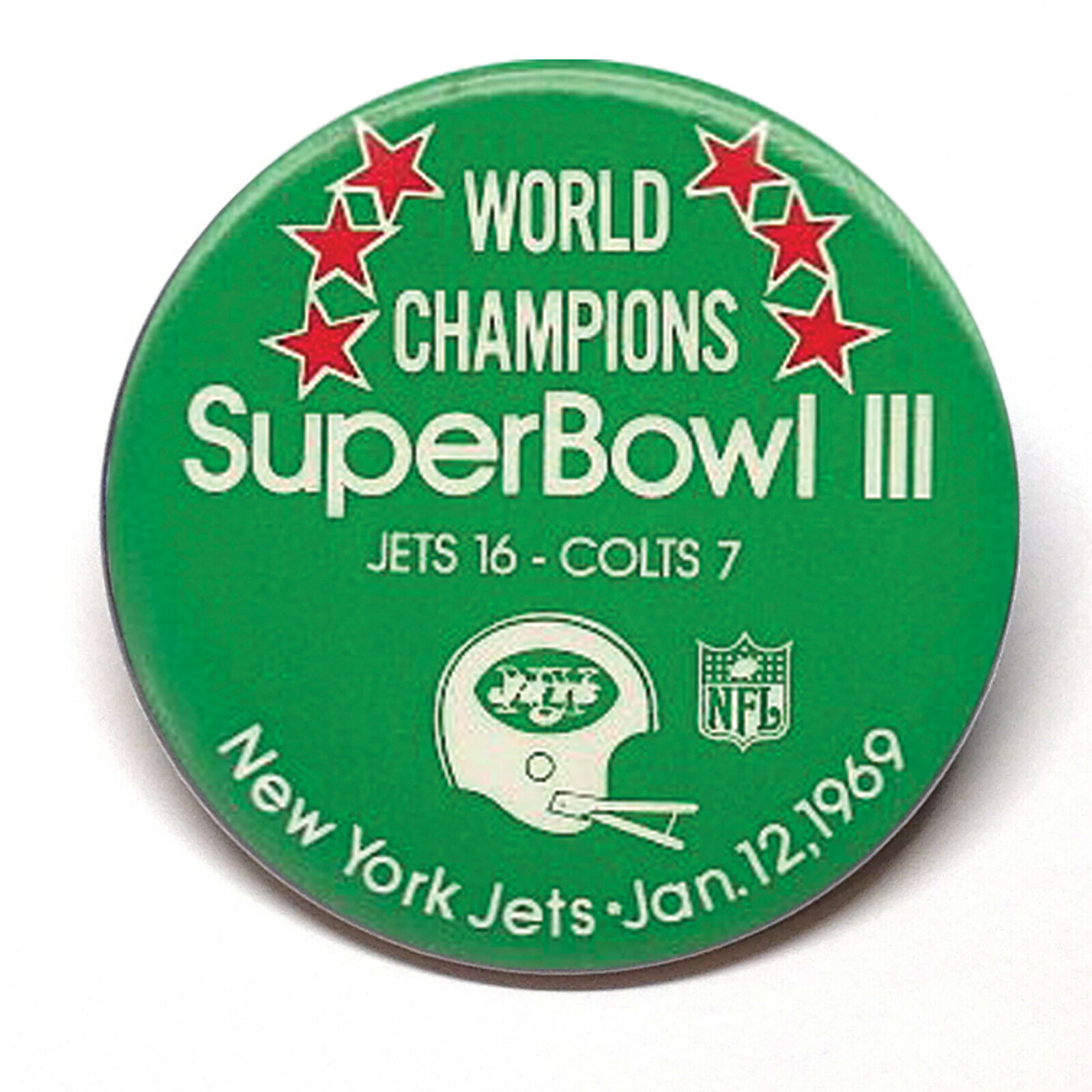 1969 New York Jets Advertising Pocket Mirror Vintage Style