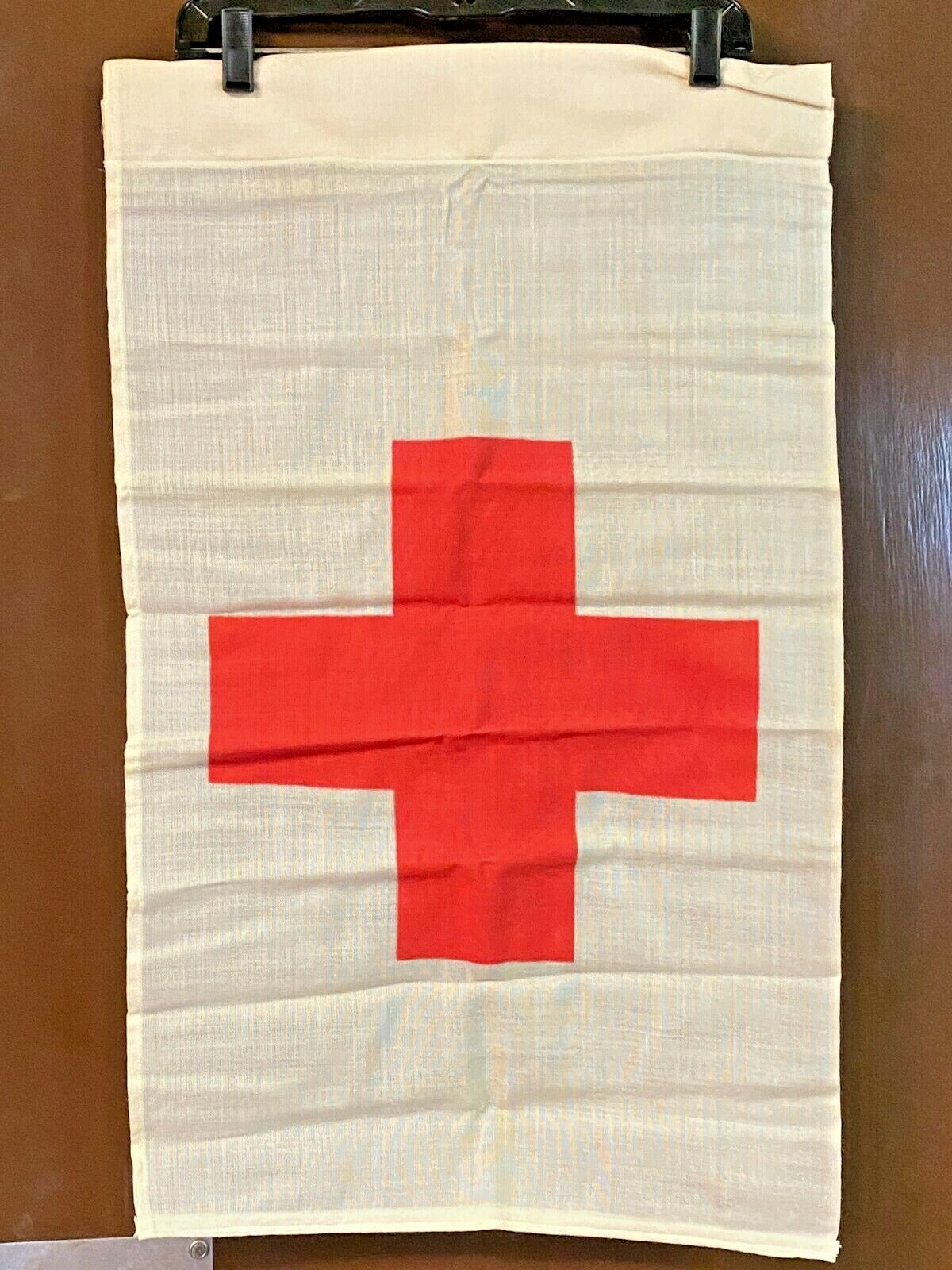 Vintage GI Issue Red Cross Flag - Vietnam Era