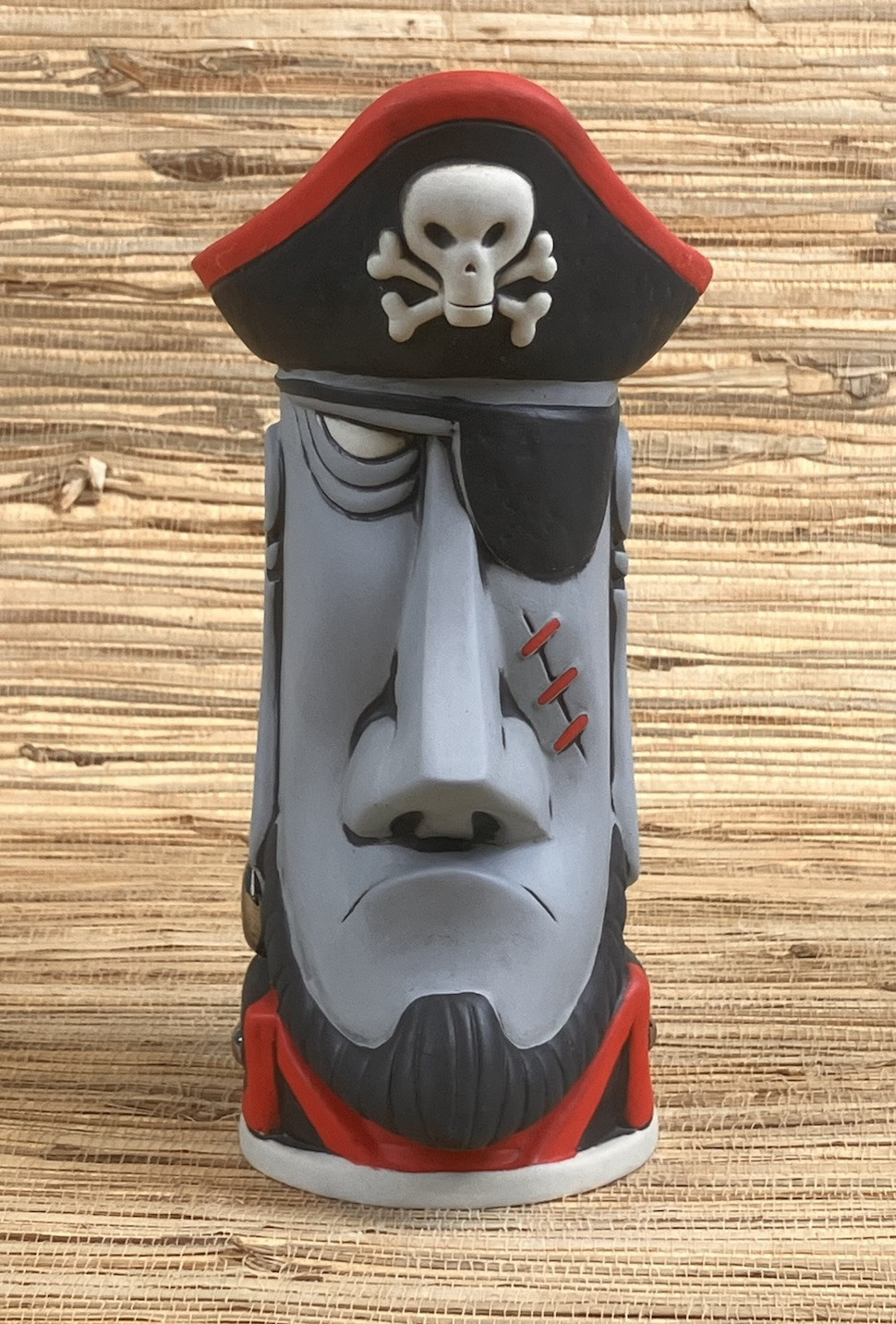 Cap\'n Moai Tiki Mug Tiki Farm Derek Yaniger Pirate Tiki 8.5\