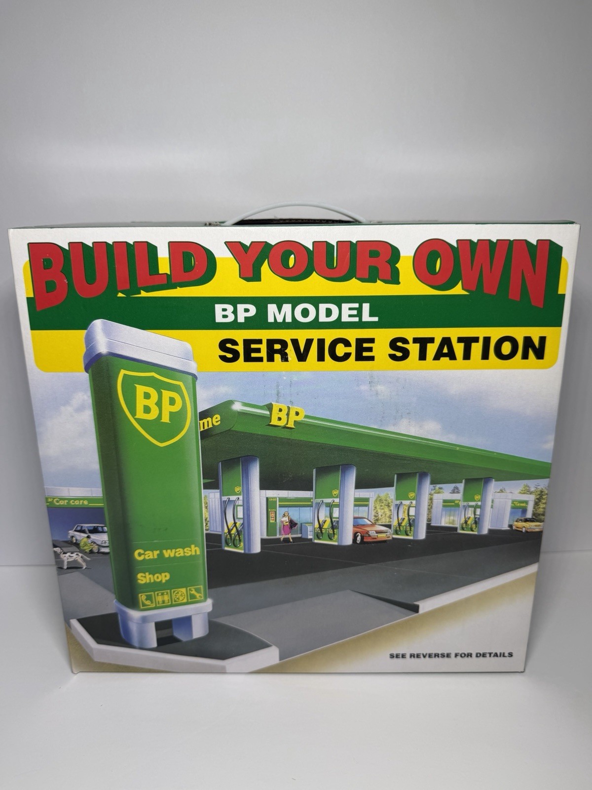 Vintage BP Build Your Own Model Service Station Kit Gas Station Collectible