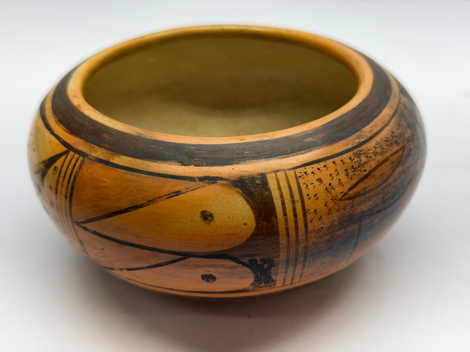 Hopi Seed Jar by ELVA NAMPEYO Signed Bowl Pot Polychrome Pottery 5.5\