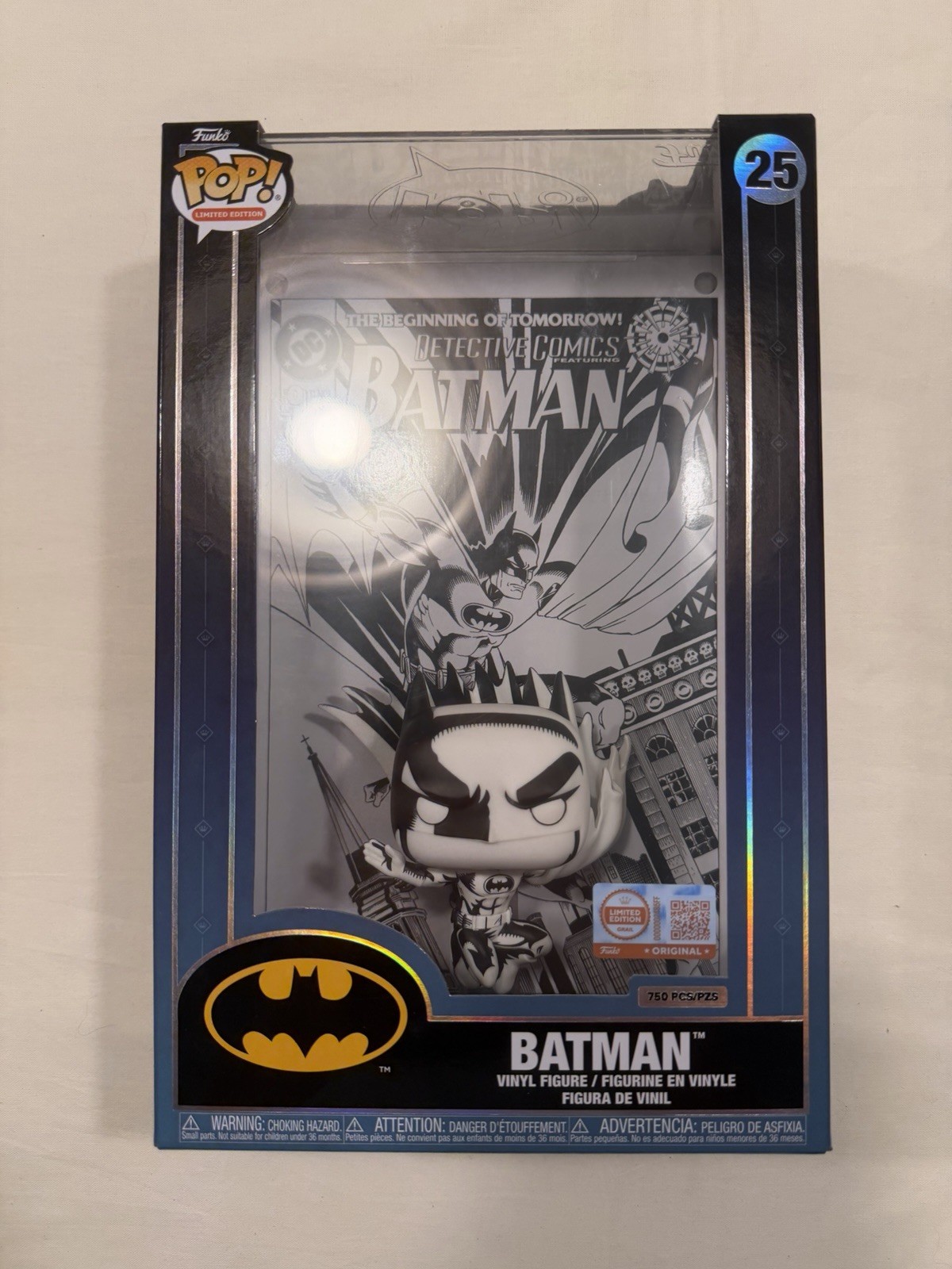 ✅ Funko Pop Comic Covers Batman (Black and White) GRAIL ⭐️ 750 PCS/PZS ⭐️