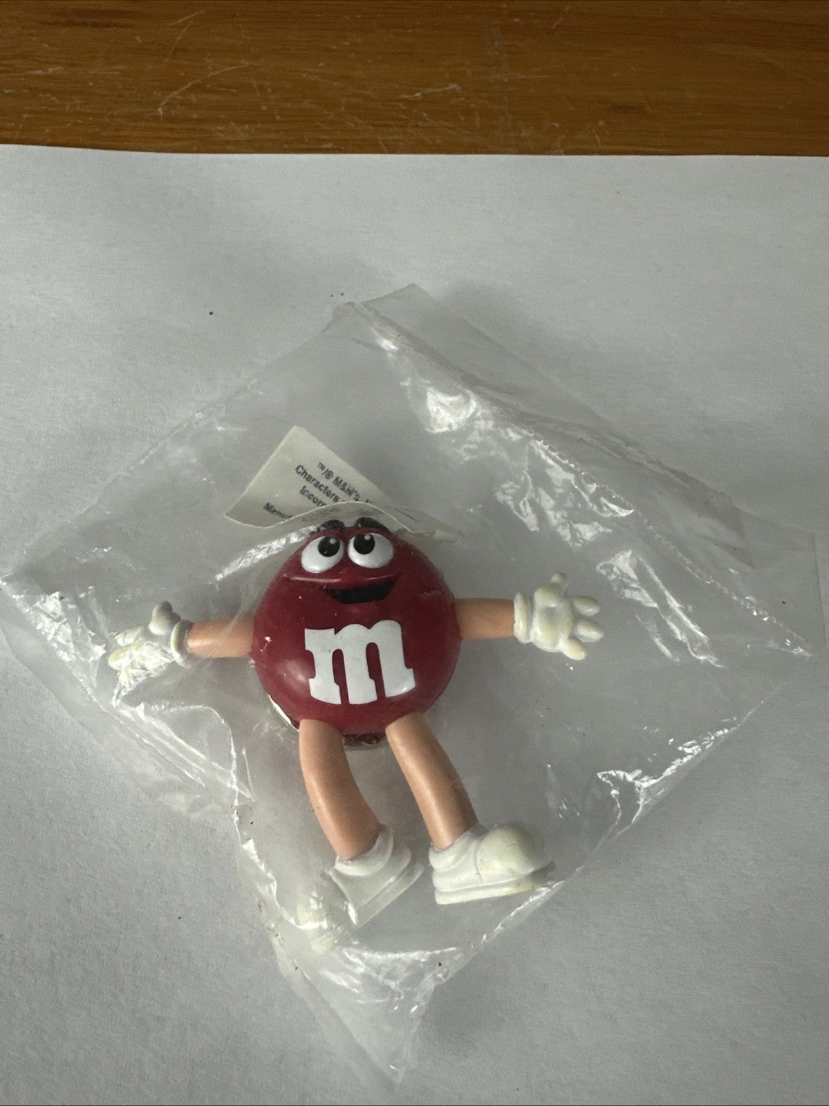 1999 M&M'S FIGURINE KEYCHAIN RED NEW SEALED