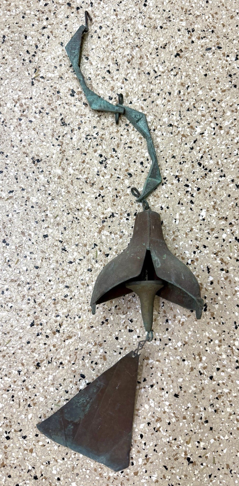 Vintage Paolo Soleri Bronze Bell Wind Chime w/ Signature Mark