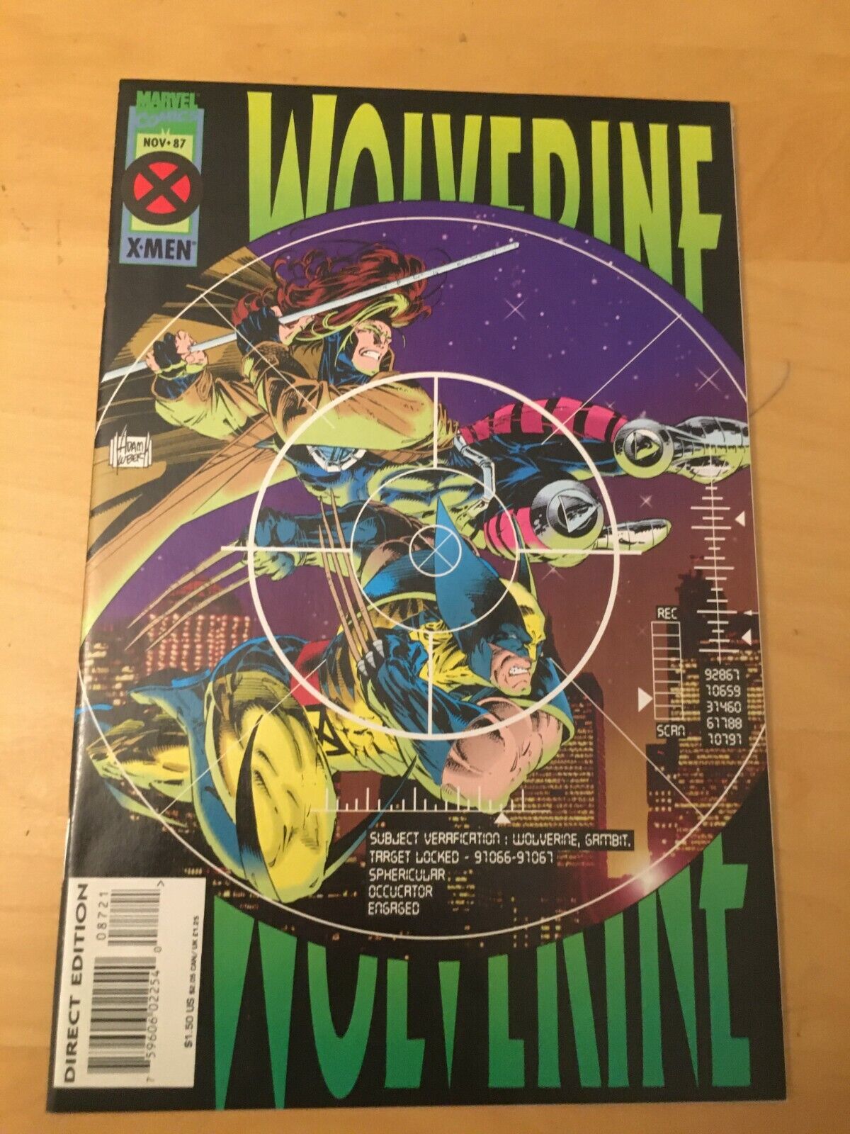 WOLVERINE 87 NM 9.4, 1ST PRINT, 1987, NON DELUXE VARIANT