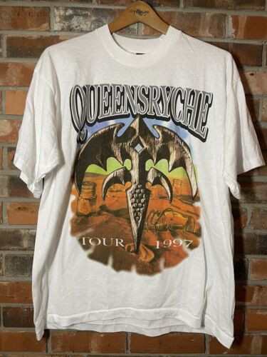 Queensryche Tour 1997 T-Shirt Gift Short Sleeve Size S to 5XL CLM275 Queensryche Tour 1997 T-Shirt Gift Short Sleeve Size S to 5XL CLM275