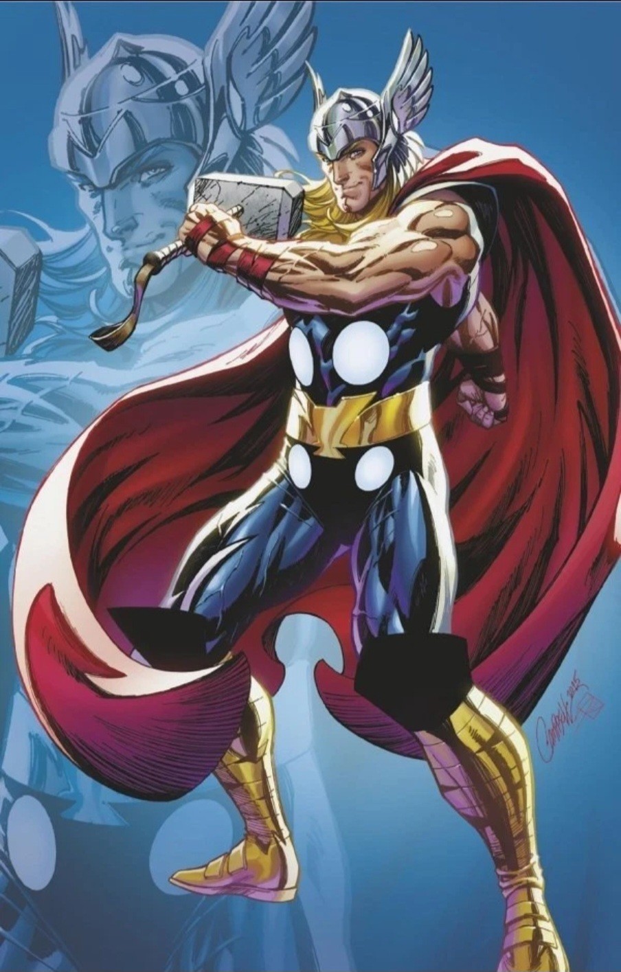 Marvel's  Thor: #1 [J Scott Campbell Virgin - 1:100] + 1 comic /And Top Loader