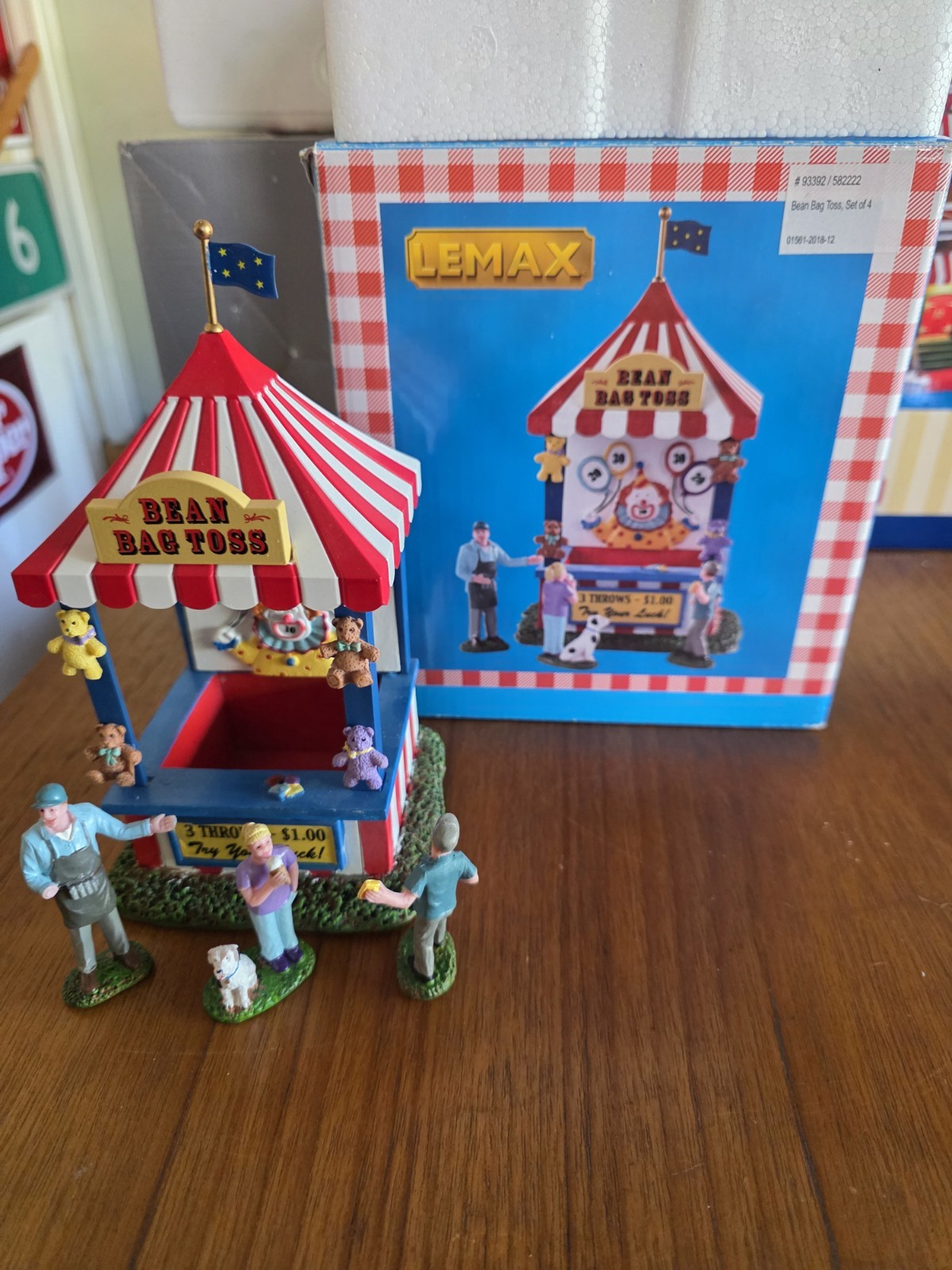 Lemax Bean Bag Toss Complete In Box Table Accents Retired #93392