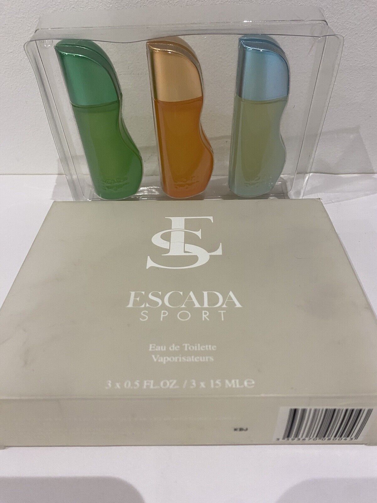 Escada Sport Perfumes Set (15mlx3). Rare, Vintage 1990s.