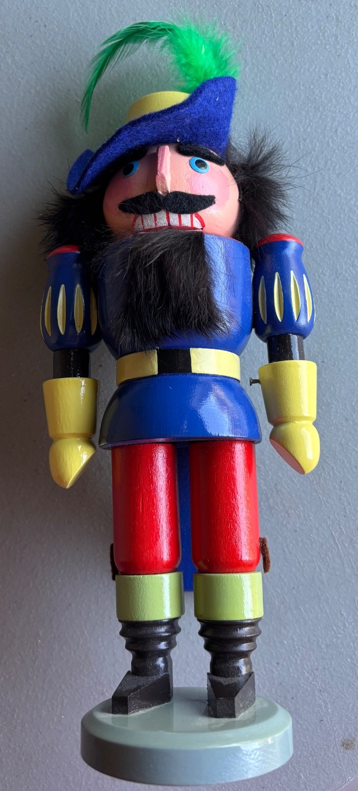 Vintage 80s Original Erzgebirge Forster  wooden nutcracker DDR 10” in box