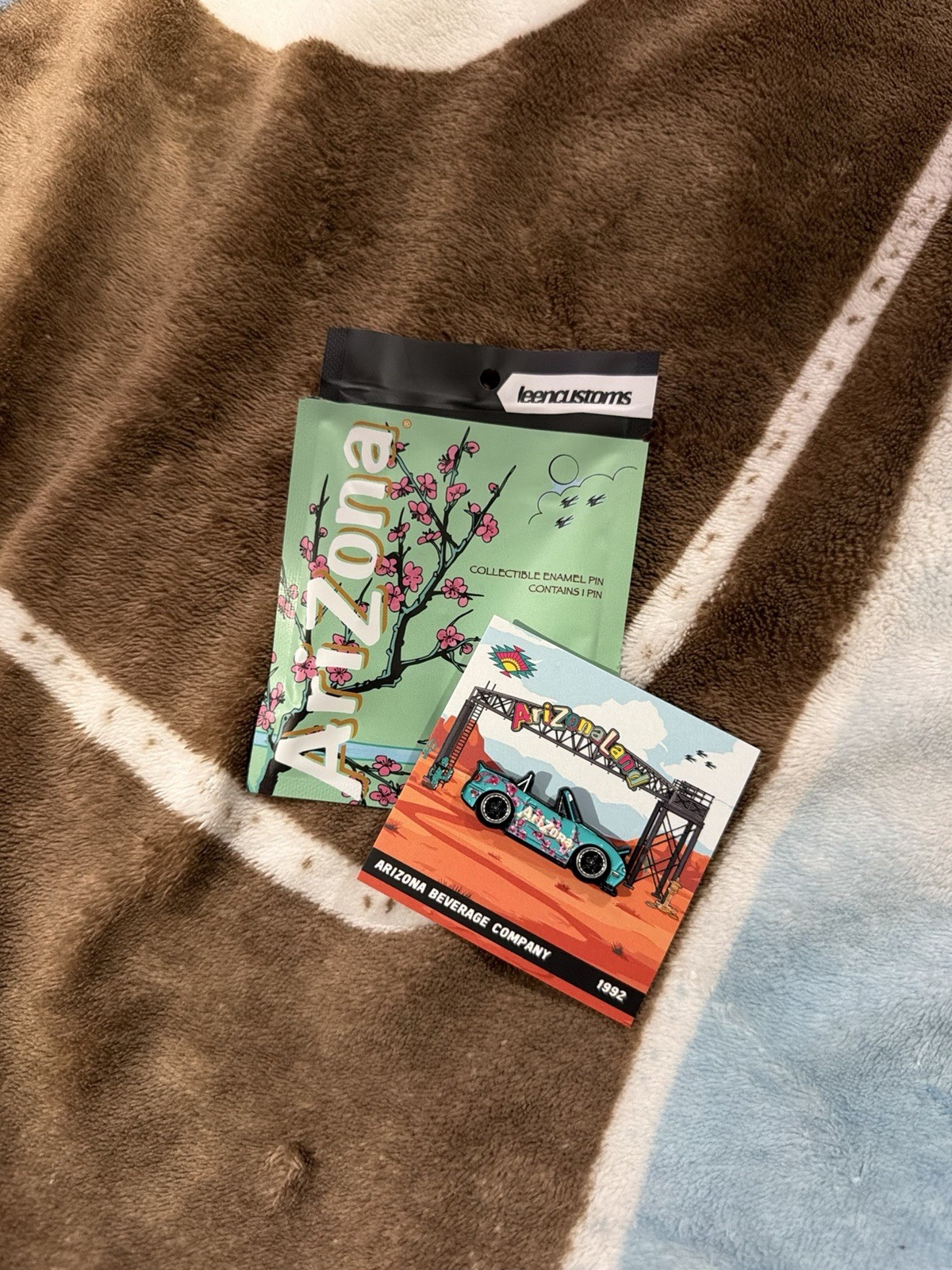 Leen Customs x Arizona Beverage Company enamel pin. 1992 miata 1 of 500 Leen Customs x Arizona Beverage Company enamel pin. 1992 miata 1 of 500
