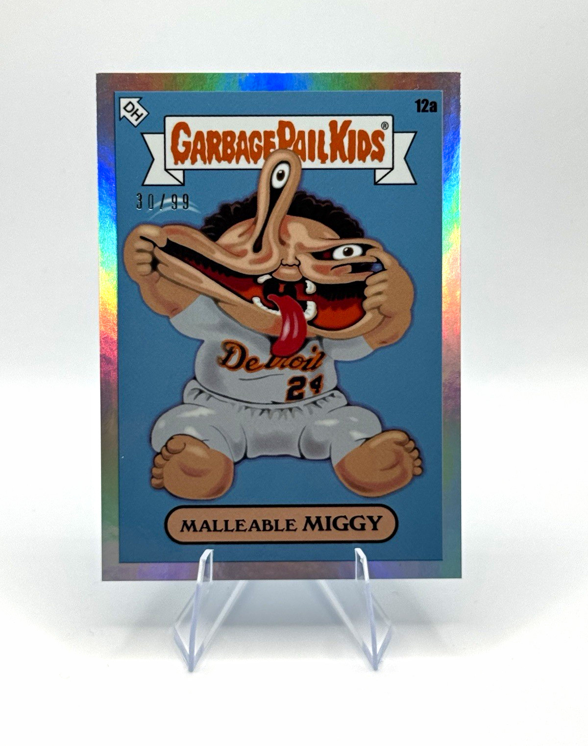 Topps 2022 Garbage Pail Kids x Keith Shore 12a Malleable Miggy 30/99