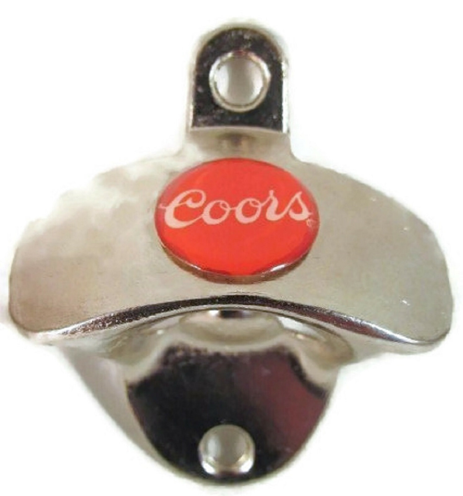 2 COORS BEER BLACK & SILVER FINISH WALL BOTTLE CAP OPENER NEW