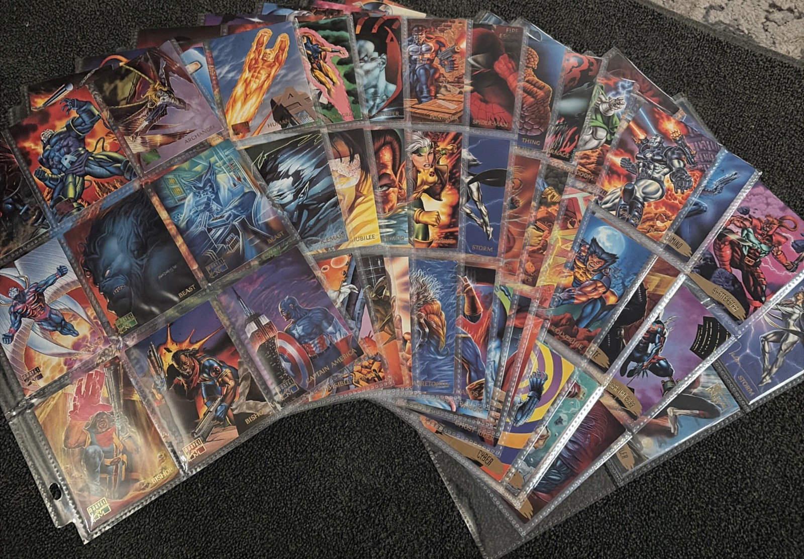 1995 Fleer Marvel Masterpieces Complete Set (151 Cards)