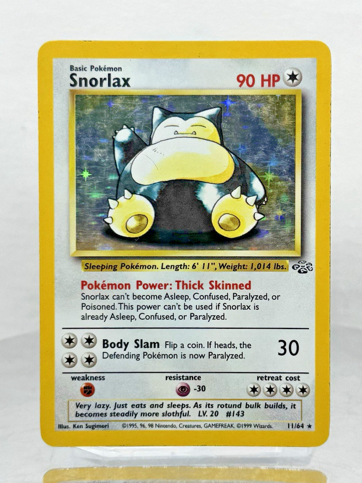 Pokémon TCG - Snorlax (11) Vintage Holo - Jungle MP/HP