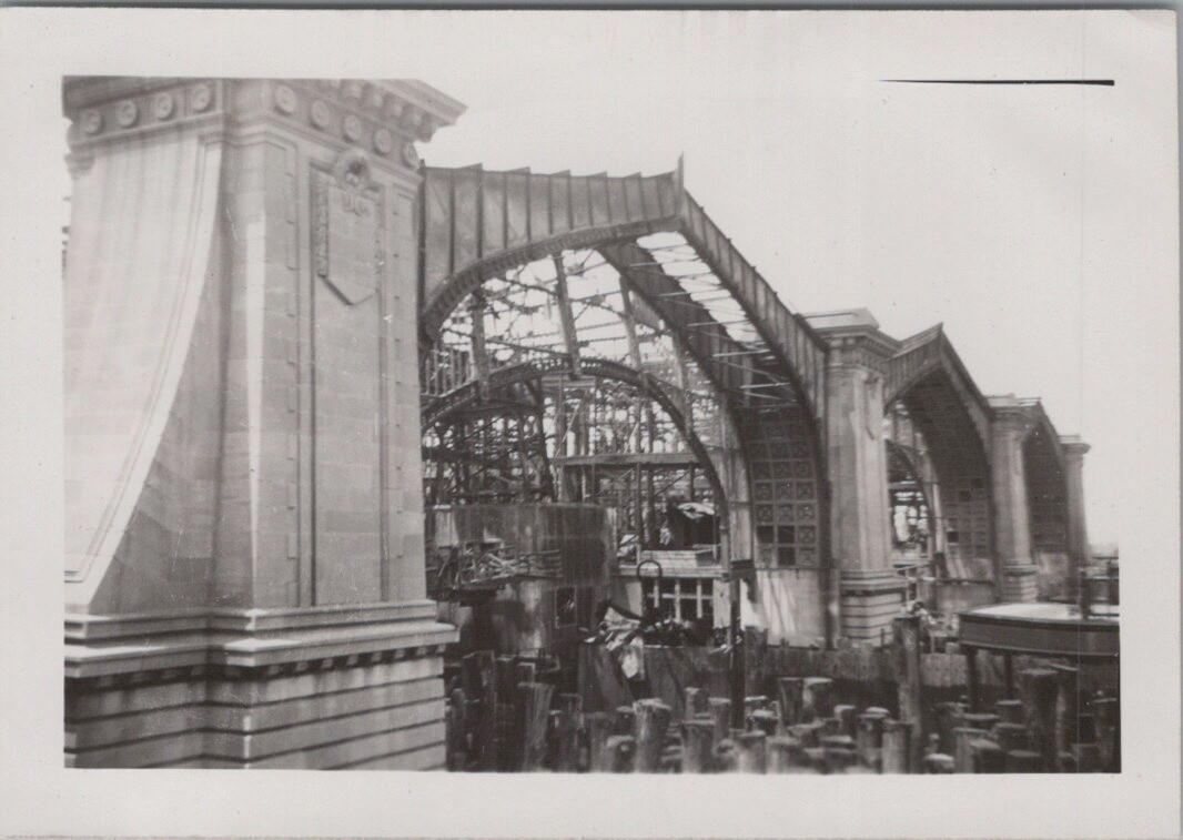 1946 Ruins Staten Island Ferry New York Original Photo