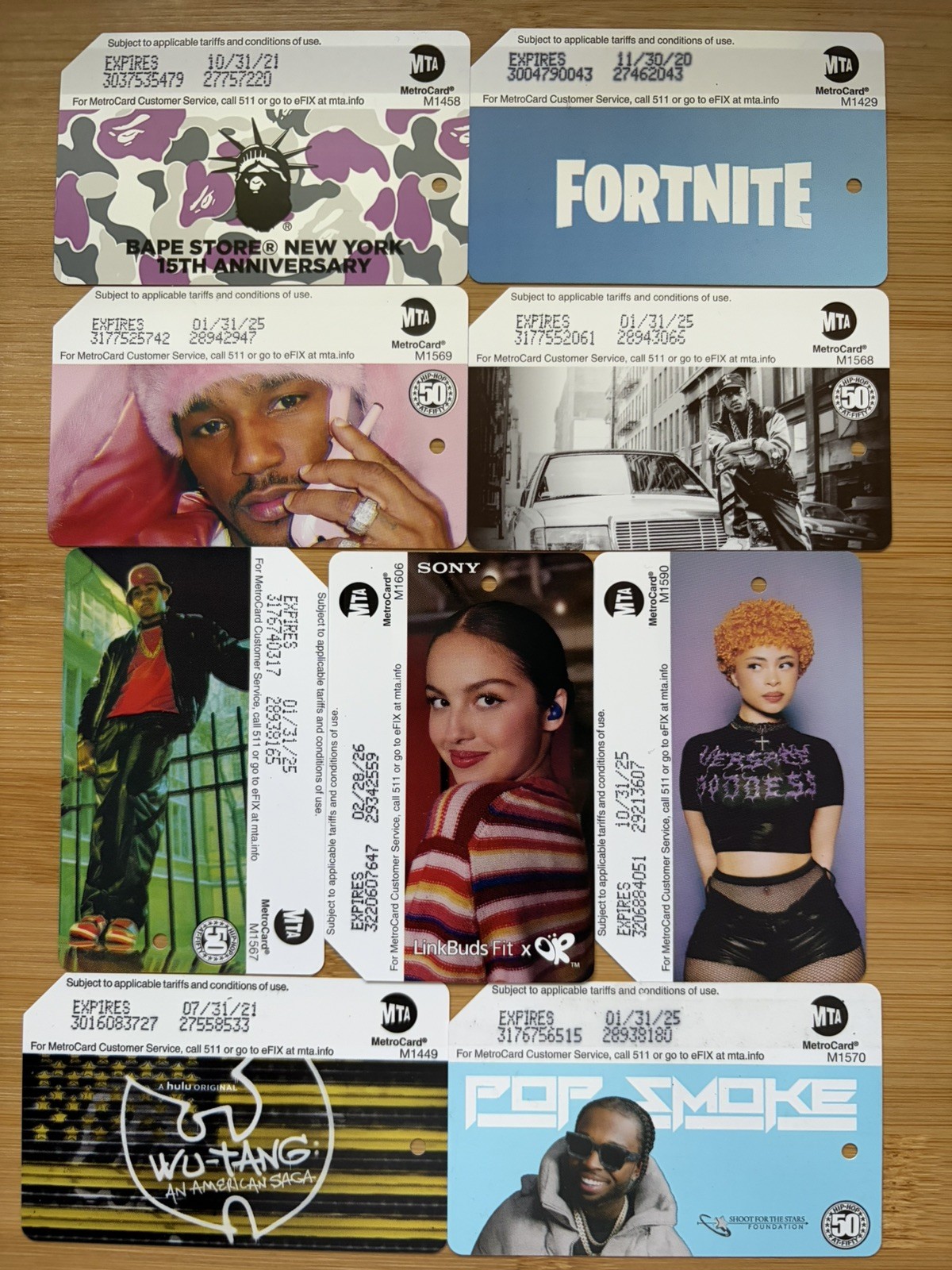 Special Select MetroCard Set (9) Limited Edition MetroCard for Collectors Only
