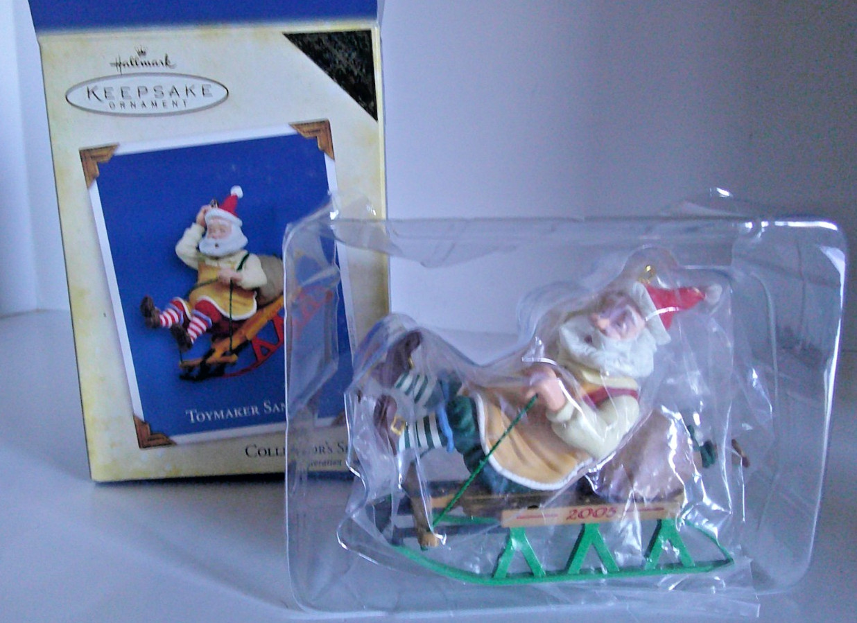HALLMARK Keepsake - TOYMAKER SANTA - Repaint - 2005 - 6th In Series - RARE