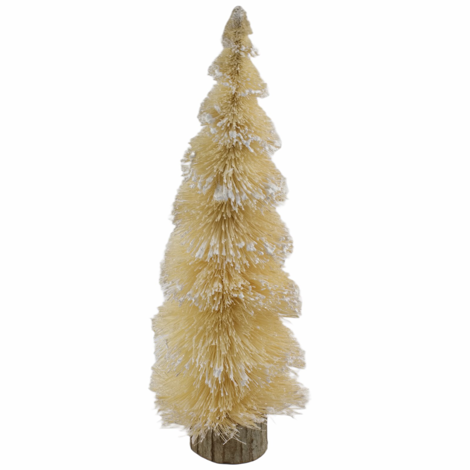 Anthropologie Sisal Bottle Brush Tree Christmas Decor Cream Sand 18\