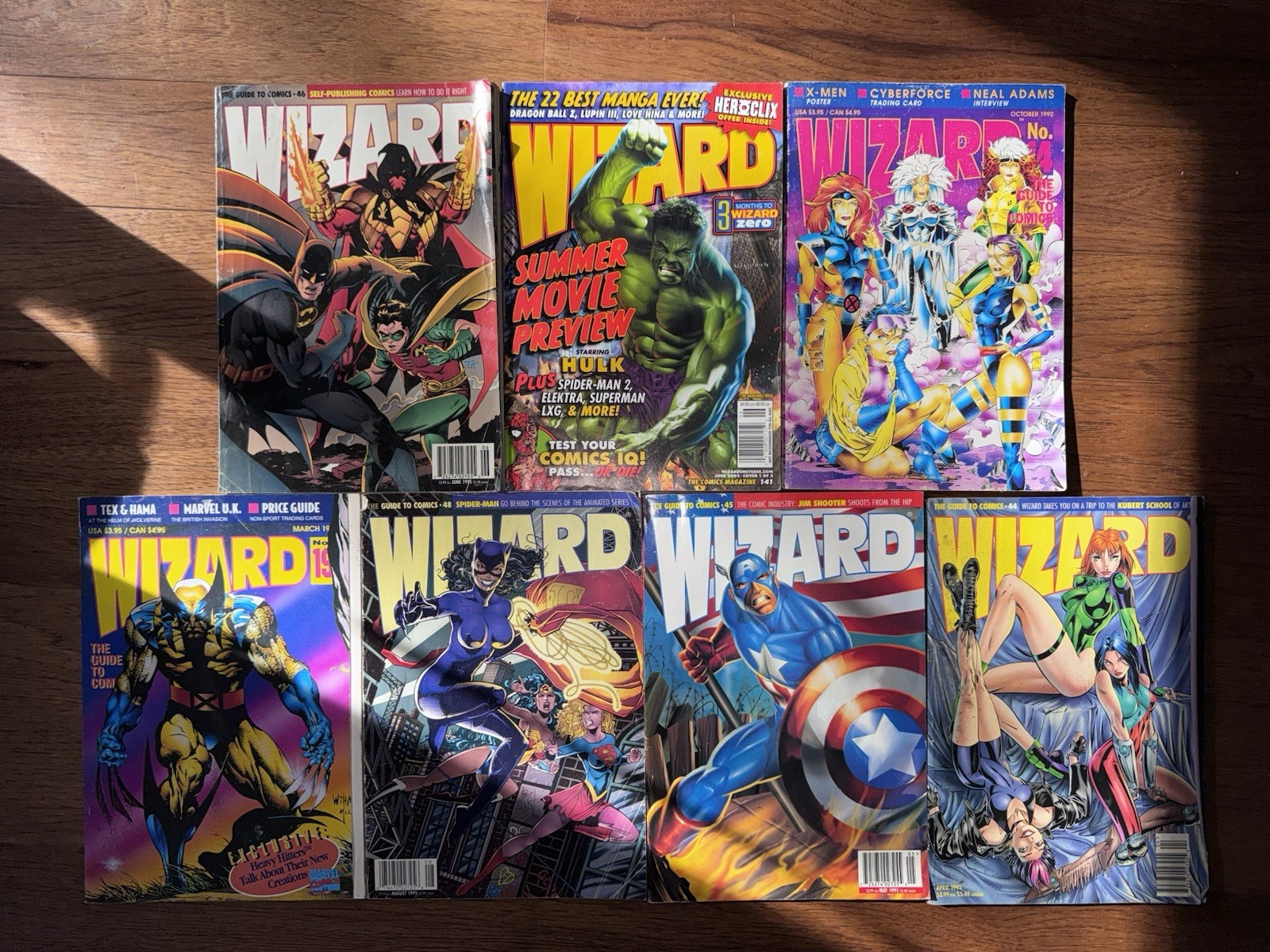 Lot Of 7 Wizard Magazines 1992 1995 2003