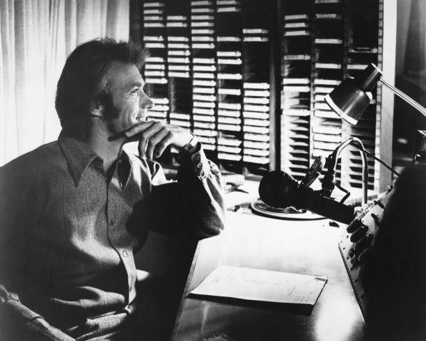 Clint Eastwood as disc jockey Dave Garver in Play Misty for Me 1971 Old Photo