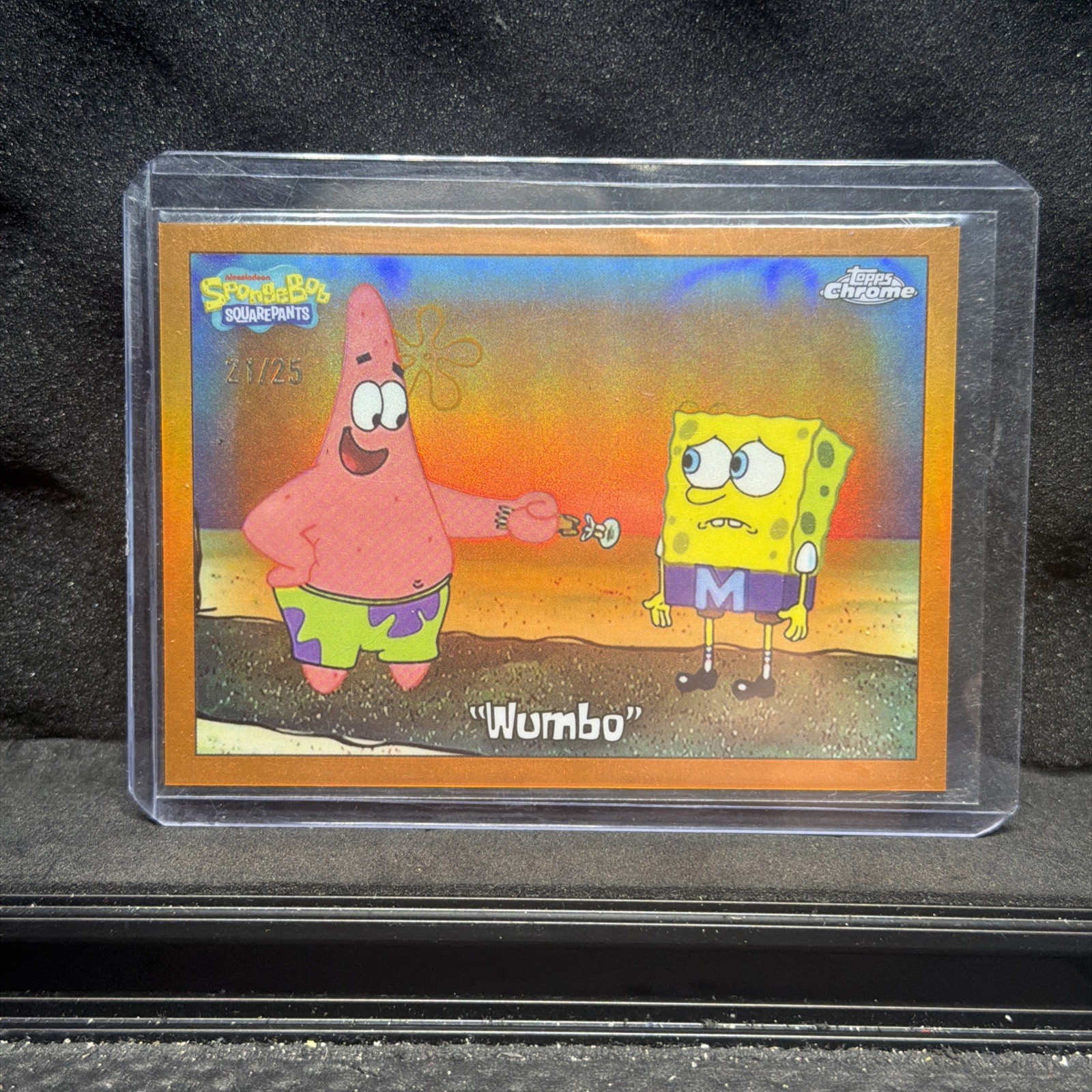 2025 Topps Chrome SpongeBob SquarePants “Wumbo” Orange Refractor /25