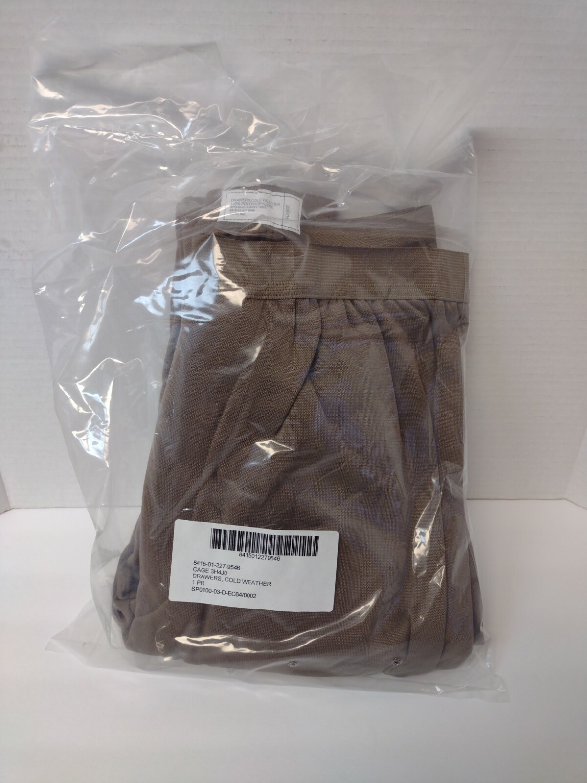 USGI US Military ECWCS Polypro Polypropylene Cold Weather Drawers X-Large New