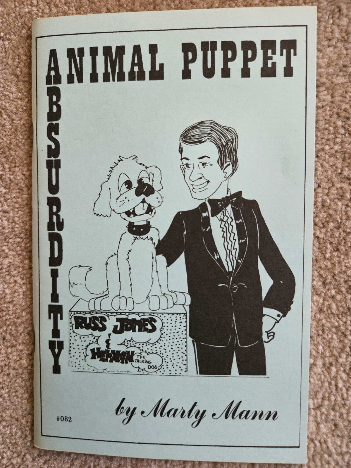 OLD PUPPETRY BOOK \'ANIMAL PUPPET ABSURDITY by MARTY MANN (Paperback, 1976)