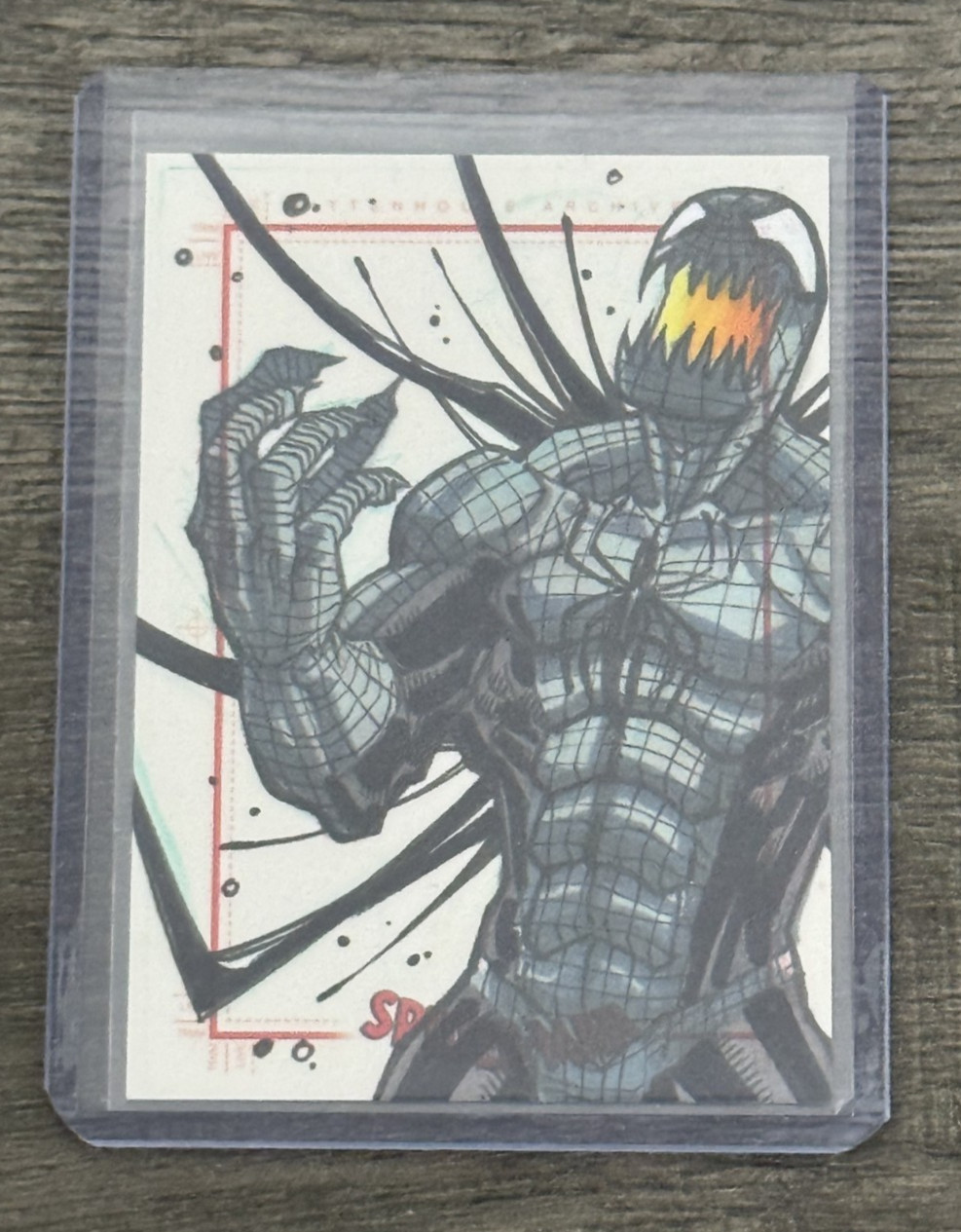 2009 Rittenhouse Spiderman Archives Spider-man Venom Sketch 1/1