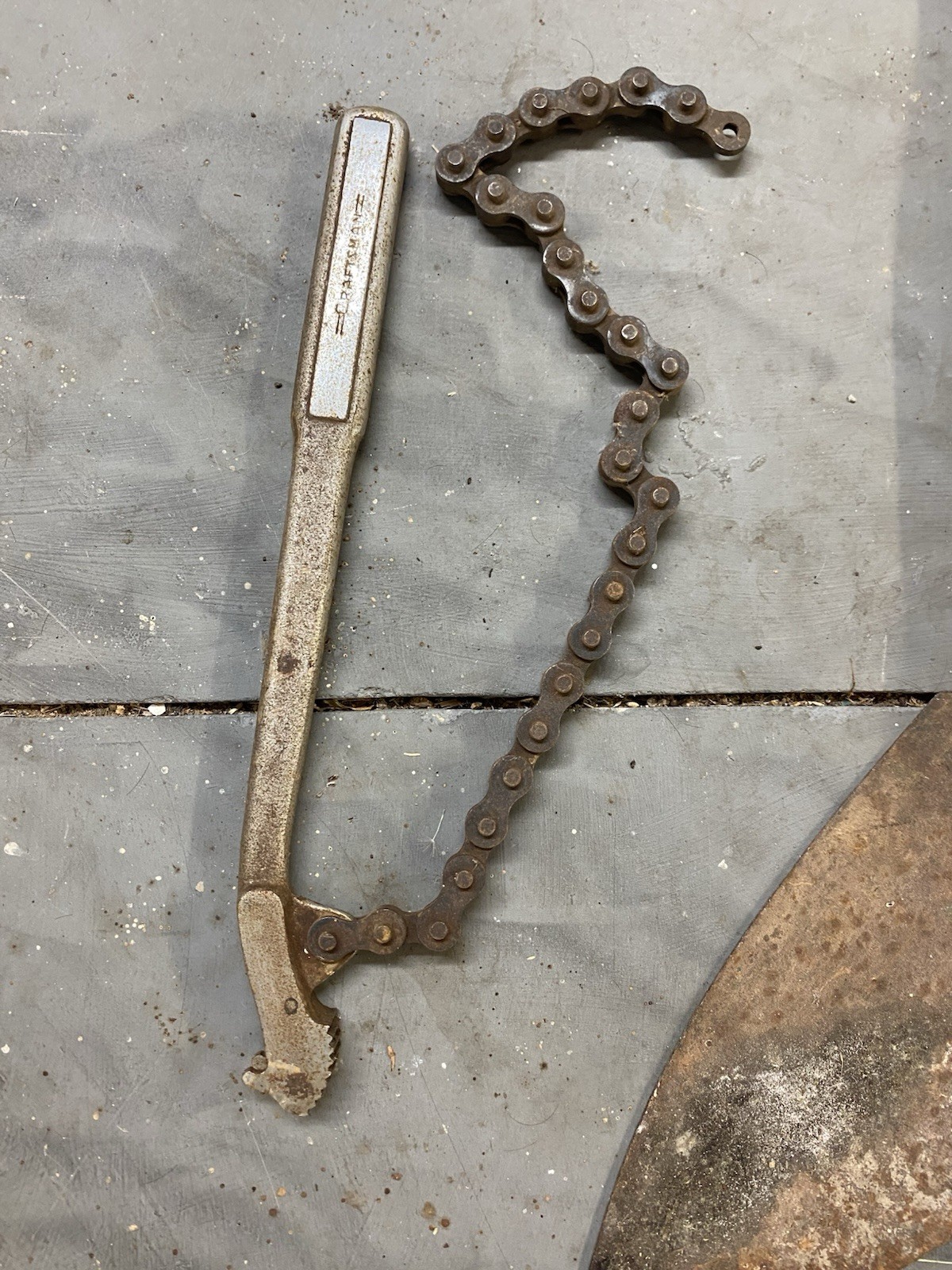 VTG Craftsman Chain Pipe Wrench Cap Reversing