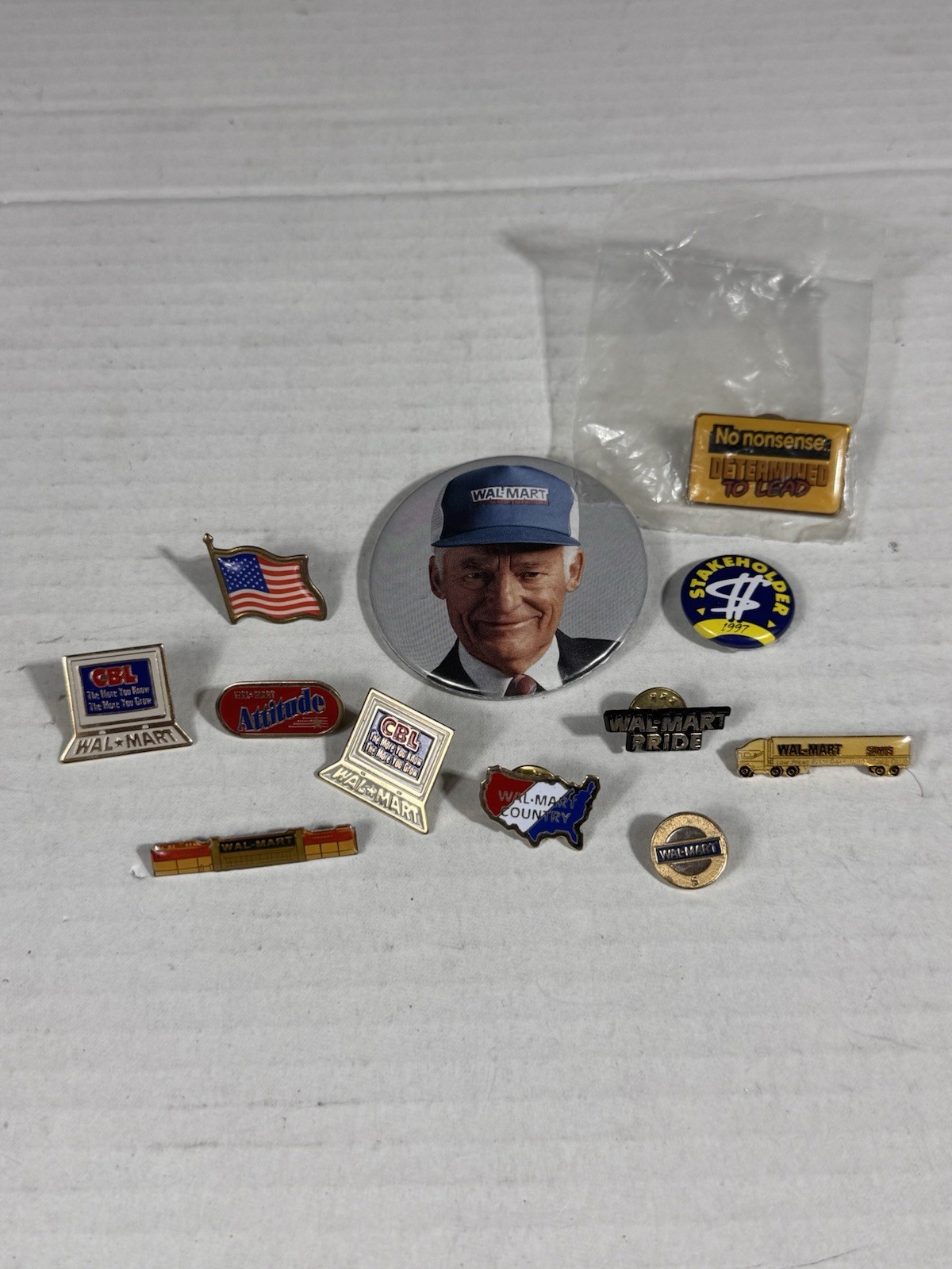 Vintage Walmart Lapel Pins Collection Rare Lot Of 12